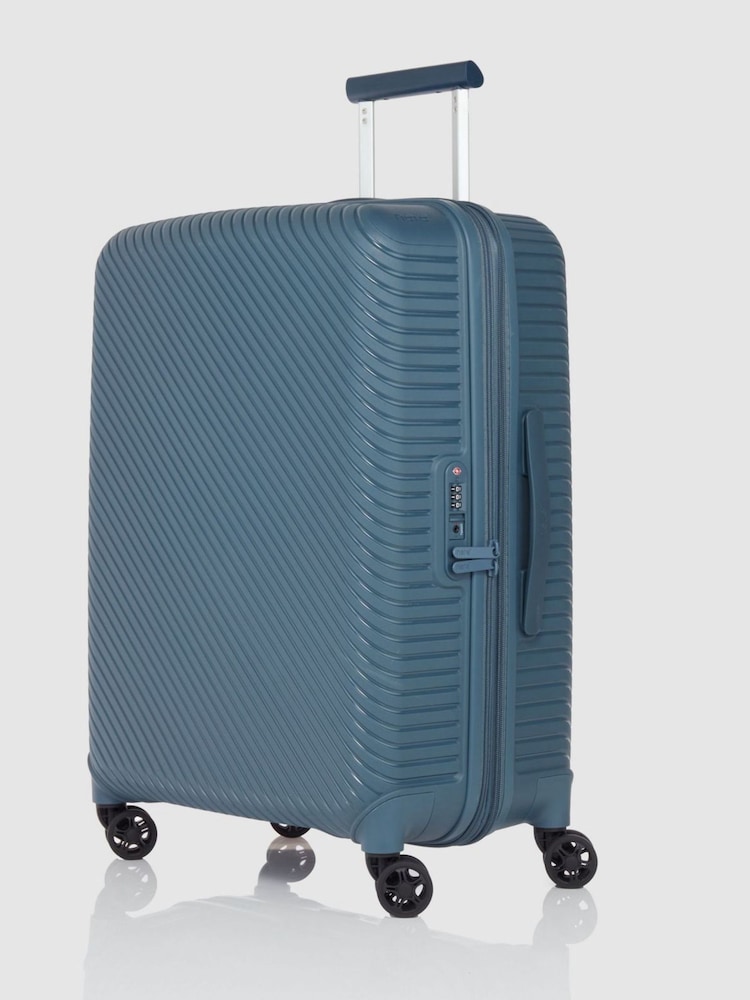 Nere Blue Bondi Medium Exp Spin Luggage - Image 1 of 7 Nere Blue Bondi Medium Exp Spin Luggage - Image 1 of 7