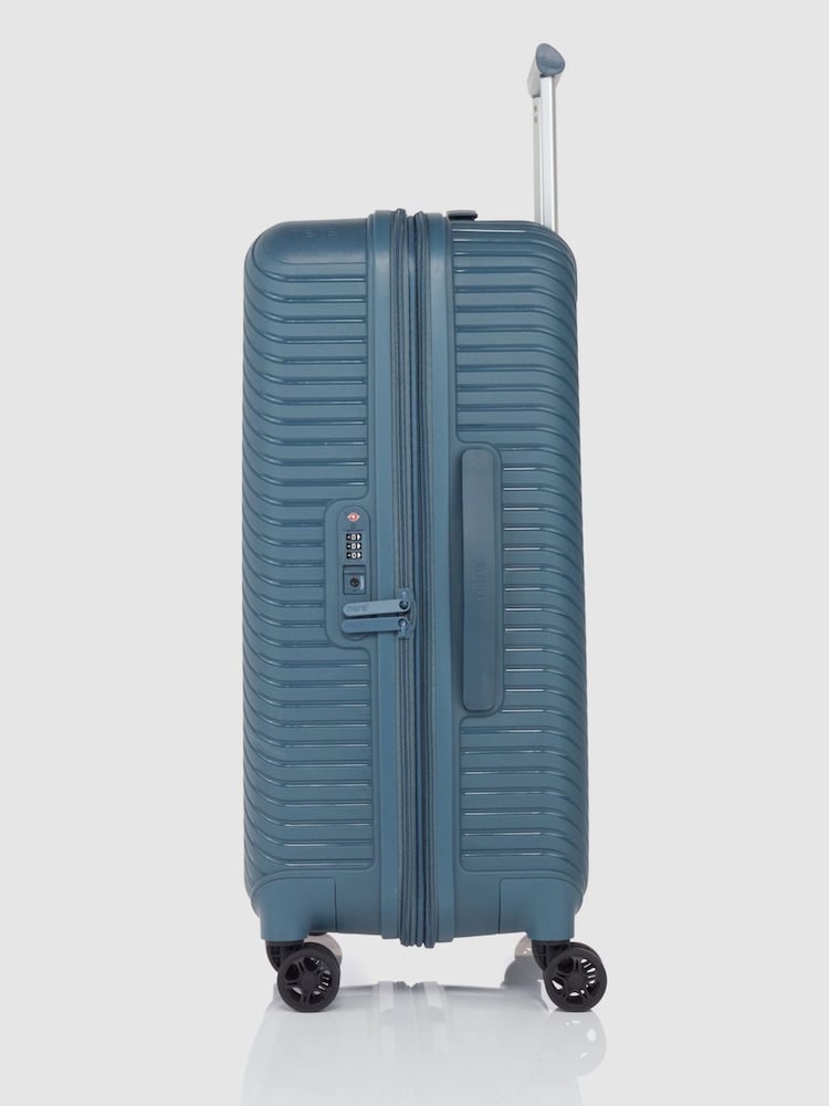Nere Blue Bondi Medium Exp Spin Luggage - Image 2 of 7 Nere Blue Bondi Medium Exp Spin Luggage - Image 2 of 7