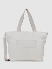 Nere White Bondi Nylon Large Tote Bag - Image 2 of 4