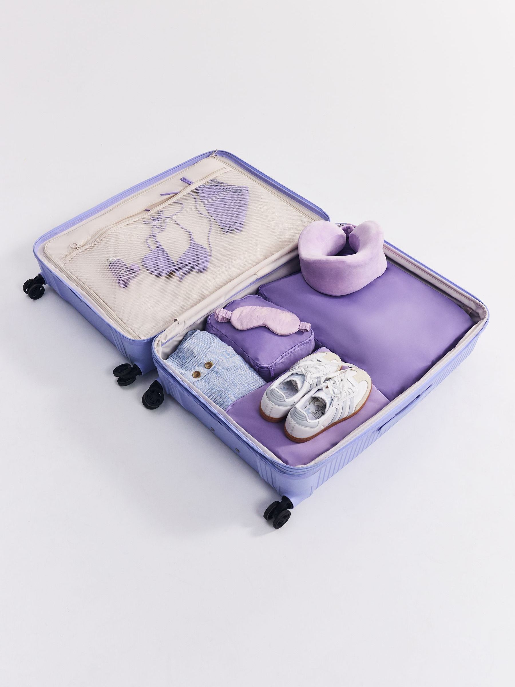 Buy Nere Purple BONDI 66CM Medium Suitcase from Next USA