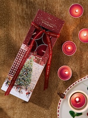 Festive Spice Red 24 Pack Tealights Candle - Image 1 of 4