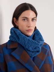 Seasalt Cornwall Blue Handweaver Snood - Image 3 of 4
