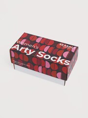 Seasalt Cornwall Gift Box of 4 Arty Socks Geo - Bild 2 von 3