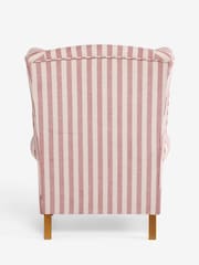 Bold Chenille Stripe Mulberry Sherlock Large Highback Armchair - Image 6 of 9