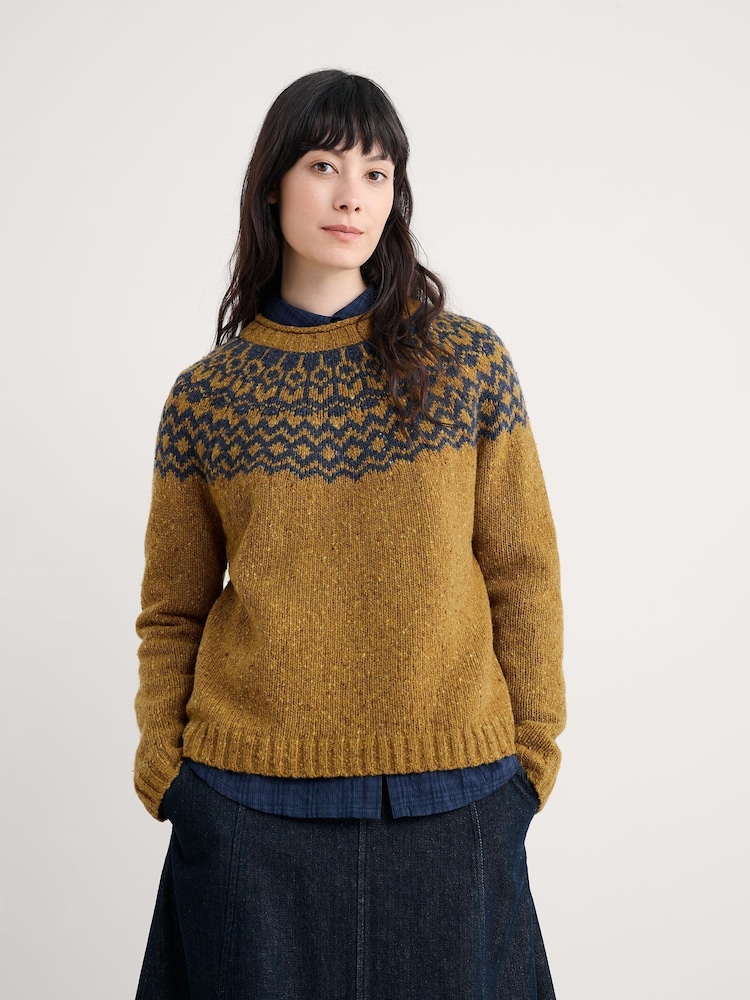 Seasalt Cornwall Yellow Port Kinnis Jumper - Image 1 of 5 Seasalt Cornwall Yellow Port Kinnis Jumper - Image 1 of 5