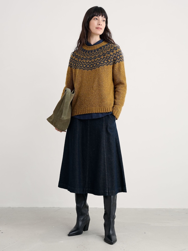 Seasalt Cornwall Yellow Port Kinnis Jumper - Image 2 of 5 Seasalt Cornwall Yellow Port Kinnis Jumper - Image 2 of 5