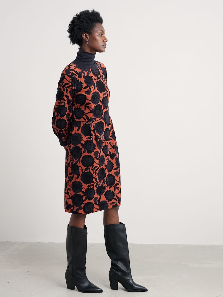 Seasalt Cornwall Orange Herb Garden Dress - Image 2 of 5 Seasalt Cornwall Orange Herb Garden Dress - Image 2 of 5