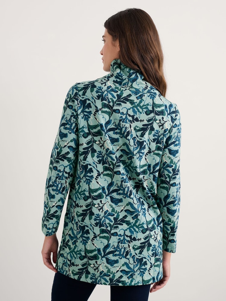 Seasalt Cornwall Blue Formative Brushed Jersey Tunic - Image 2 of 5 Seasalt Cornwall Blue Formative Brushed Jersey Tunic - Image 2 of 5