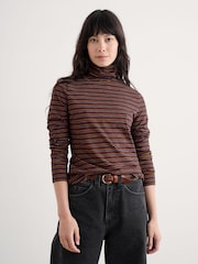 Seasalt Cornwall Black Landing Roll Neck Top - Image 1 of 5