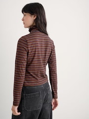 Seasalt Cornwall Black Landing Roll Neck Top - Image 2 of 5