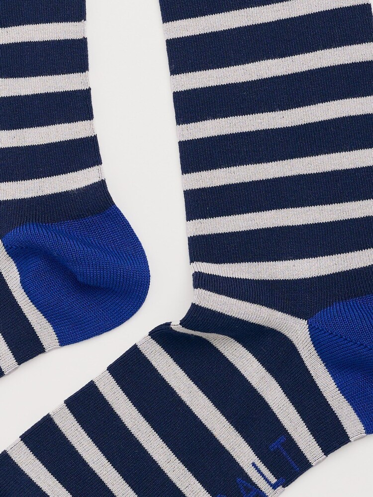 Seasalt Cornwall Blue Sailor Socks - Image 2 of 2 Seasalt Cornwall Blue Sailor Socks - Image 2 of 2