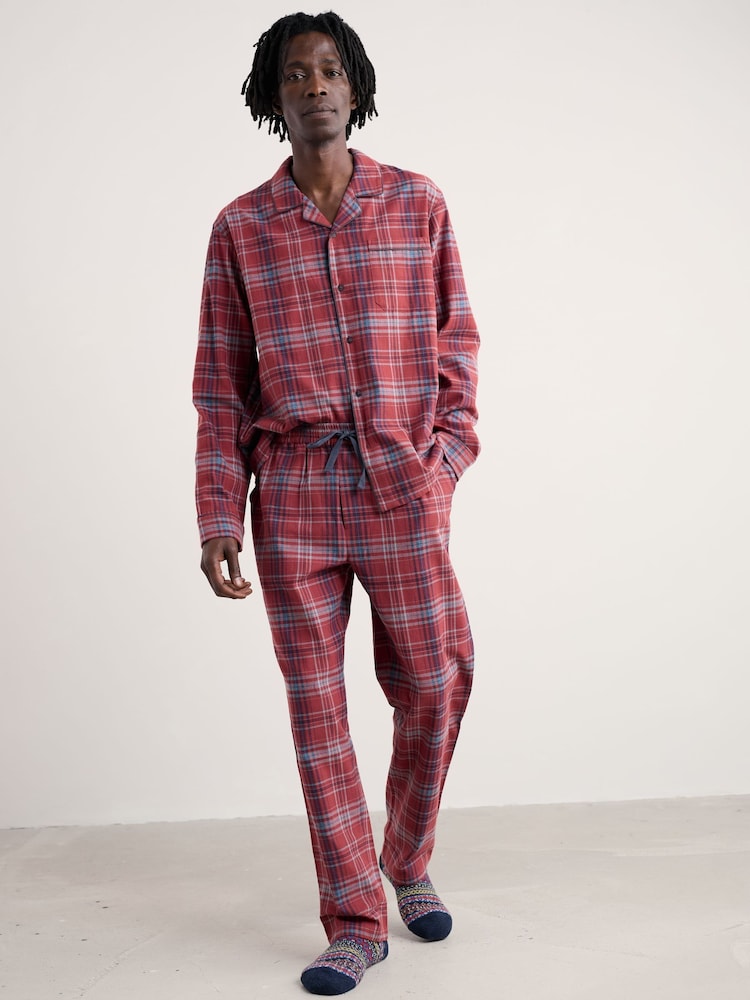 Seasalt Cornwall Red Netter Pyjamas Set - Image 1 of 5