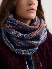 Seasalt Cornwall Blue Touchstone Snood - Image 3 of 4