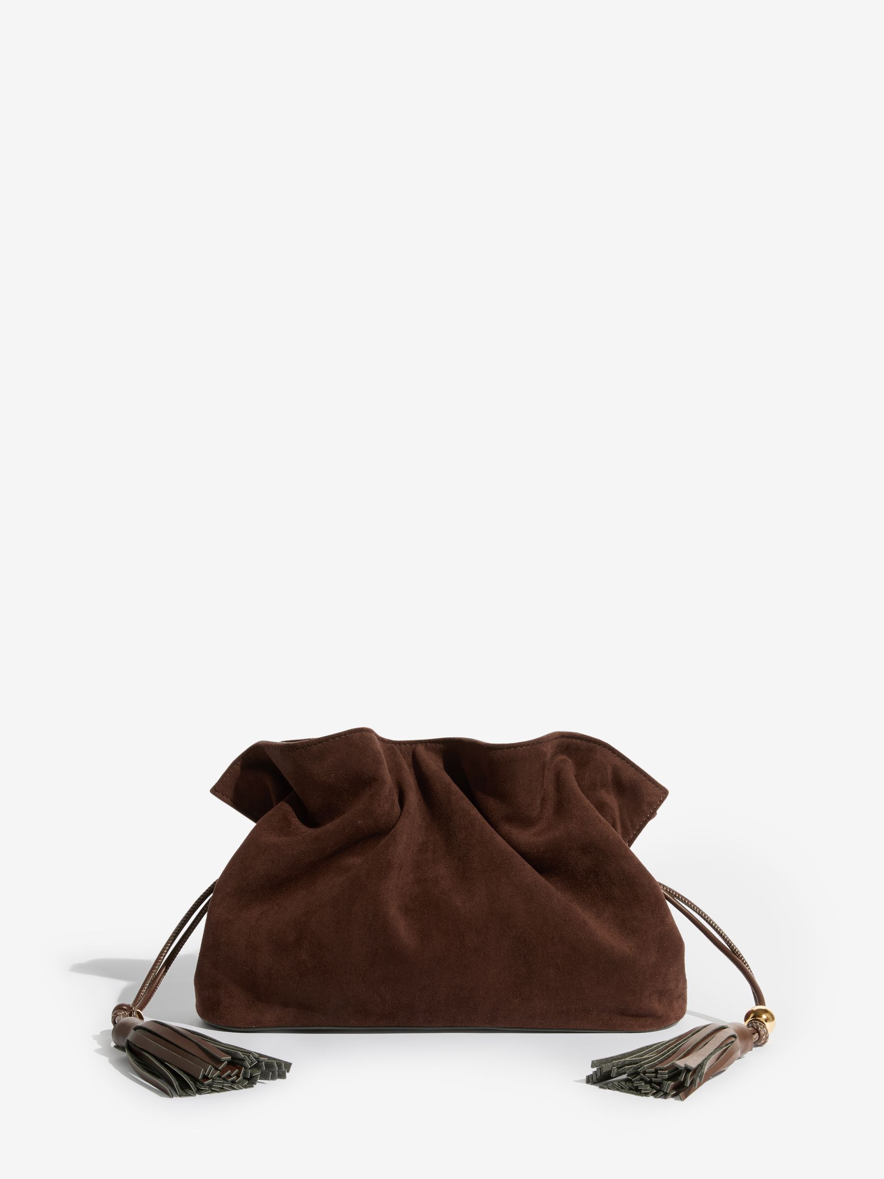 Buy Friends Like These Chocolate Brown Faux Suede Medium Tassel