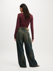 Cotton On Blue Low Super Baggy Jeans - Image 2 of 6