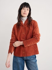 Seasalt Cornwall Orange Brightwork Cut Cord Jacket - Image 1 of 5