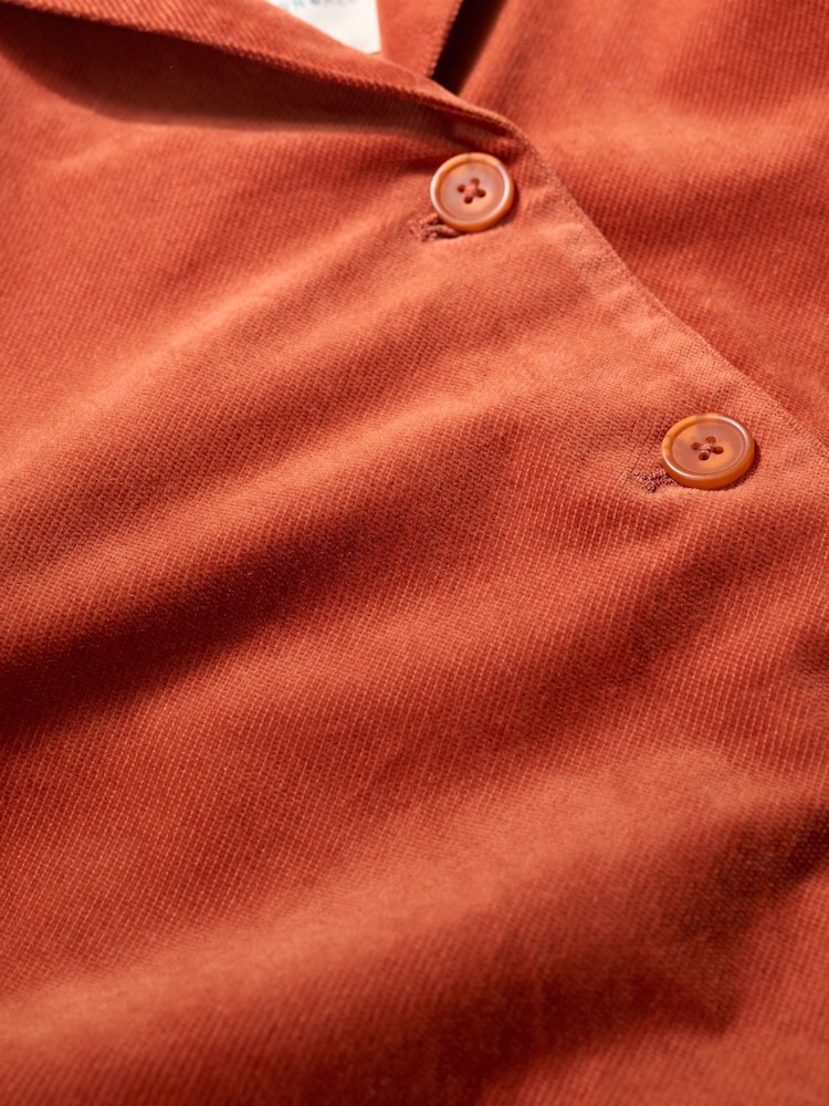 Seasalt Cornwall Orange Brightwork Cut Cord Jacket - Image 5 of 5