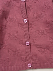 Rock-A-Bye Baby Boutique Pink Baby Knit Cardigan and Leggings Set - Image 4 of 5