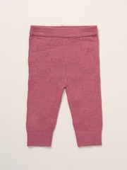 Rock-A-Bye Baby Boutique Pink Baby Knit Cardigan and Leggings Set - Image 5 of 5