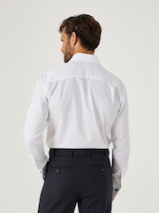 Skopes White Tailored Fit Luxury Cotton Formal Tailored Fit Twill Shirt - Image 2 of 5