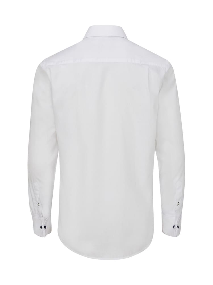 Skopes White Tailored Fit Luxury Cotton Formal Tailored Fit Twill Shirt - Image 5 of 5