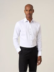 Skopes White Slim Luxury Formal Tailored Fit Dress Shirt - Image 1 of 6