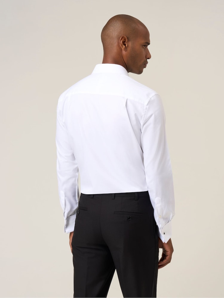 Skopes White Slim Luxury Formal Tailored Fit Dress Shirt - Image 2 of 6