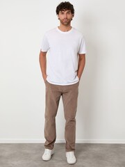 Threadbare Brown Straight Leg Stretch Corduroy Trousers - Image 3 of 4