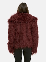 Smith & Soul Red Faux Fur Jacket - Image 2 of 6