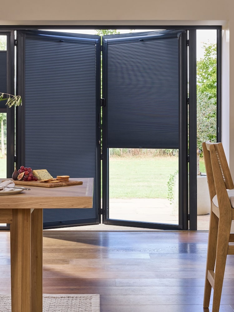 Blue Blenheim Blockout Indigo Made To Measure Perfect Fit Cellular Blinds - Image 1 of 7