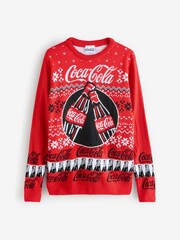 Vanilla Underground Red Coca Cola Logo Christmas Jumper - Image 1 of 1
