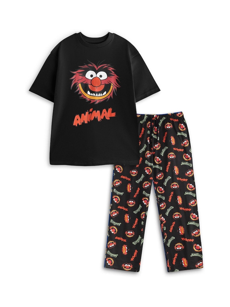 Vanilla Underground Sesame Street The Muppets Animal Short Sleeve Long Leg Pyjamas Set - صورة 1 من 6 Vanilla Underground Sesame Street The Muppets Animal Short Sleeve Long Leg Pyjamas Set - صورة 1 من 6