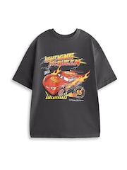 Vanilla Underground Black Disney Cars Lightning McQueen Short Sleeve Long Leg Pyjamas Set - Image 2 of 6