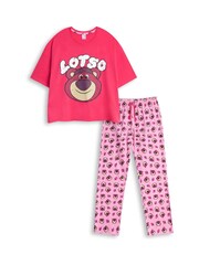 Vanilla Underground Pink Disney Toy Story Lotso 100% Cotton Short Sleeve Long Leg Pyjamas Set - Image 1 of 6