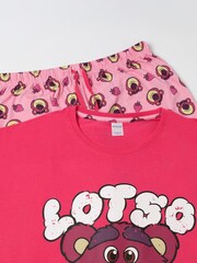 Vanilla Underground Pink Disney Toy Story Lotso 100% Cotton Short Sleeve Long Leg Pyjamas Set - Image 3 of 6