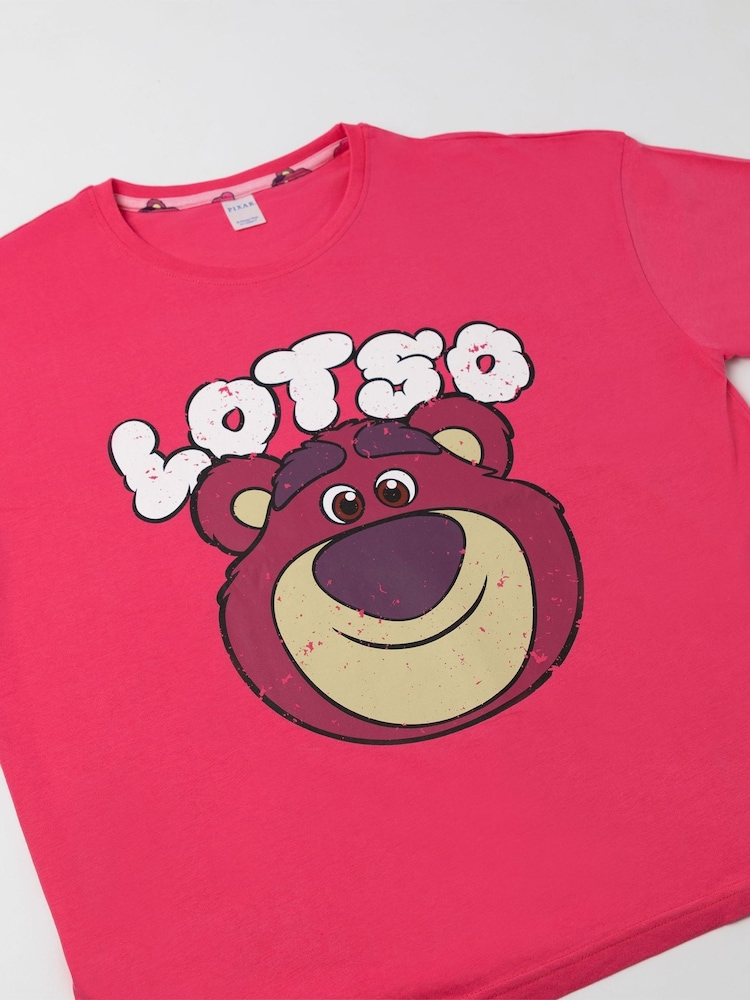 Vanilla Underground Pink Disney Toy Story Lotso 100% Cotton Short Sleeve Long Leg Pyjamas Set - Image 6 of 6