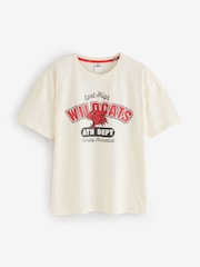 Vanilla Underground White Disney High School Musical 100% Cotton Short Sleeve Long Leg Pyjamas Set - Image 3 of 9