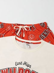 Vanilla Underground White Disney High School Musical 100% Cotton Short Sleeve Long Leg Pyjamas Set - Image 6 of 9
