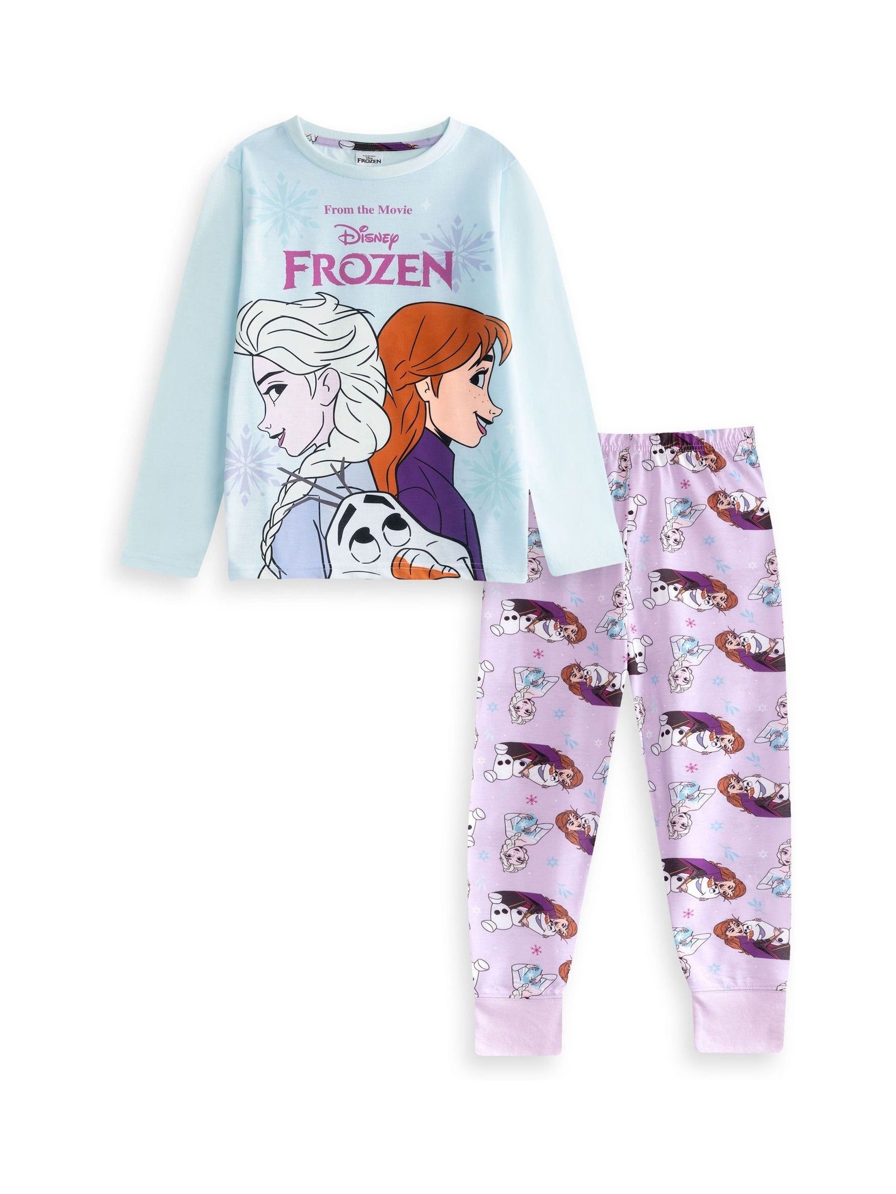 Disney Women's Multicolor Girl's Long Sleeve Long Leg Pyjama Set | Multicoloured | Official Merch | Size: 7-8 Years - Image 3