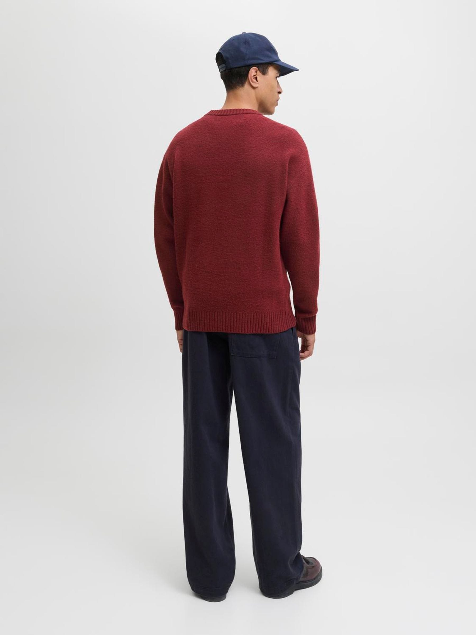 Buy JACK & JONES Burgundy Long Sleeve Knitted Jumper from Next USA
