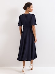 Phase Eight Blue Abbie Wrap Dress - Image 2 of 7
