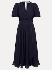 Phase Eight Blue Abbie Wrap Dress - Image 7 of 7