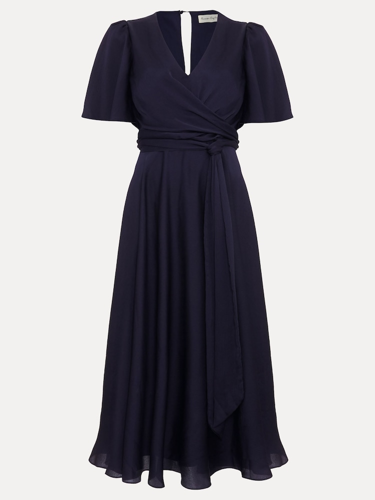 Phase Eight Blue Abbie Wrap Dress - Image 7 of 7