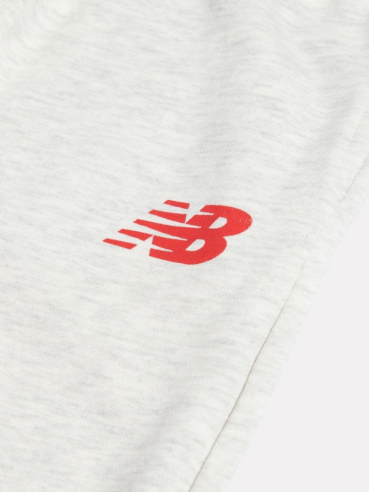 New Balance Grey French Terry Stacked Logo Zip Thru Hoodie & Joggers Set - Image 11 of 11