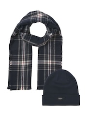 JACK & JONES Blue Beanie And Scarfs Set - Image 1 of 6