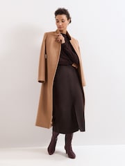 Phase Eight Brown Etta Gold Detail Top - Image 6 of 7