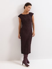 Phase Eight Textured Midi Dress - صورة 1 من 7