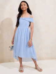 Lipsy Bow Bardot Occasion Dress (7-16yrs) - Bild 1 von 4