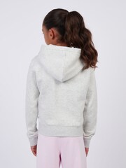 New Balance Grey French Terry Stacked Logo Hoodie - Image 3 of 8