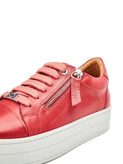 Orange - Moda In Pelle Abbiy Turnschuhe mit Plateausohle und seitlichem Reißverschluss - Bild 4 von 4